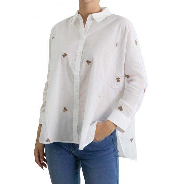 Camicia tinta unita con dettagli Only